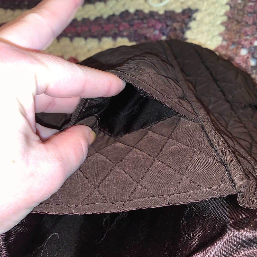 Vera Bradley backpack brown quilted pattern - Picture 12 of 16